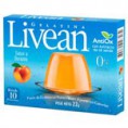 Gelatina, de Durazno libre de azúcar, caja 22 g. $ 22.682 por kilo Marca: LIVEAN